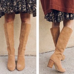 ✨ Soludos Knee High Venetian Tall Heeled Boots Size 6 ✨